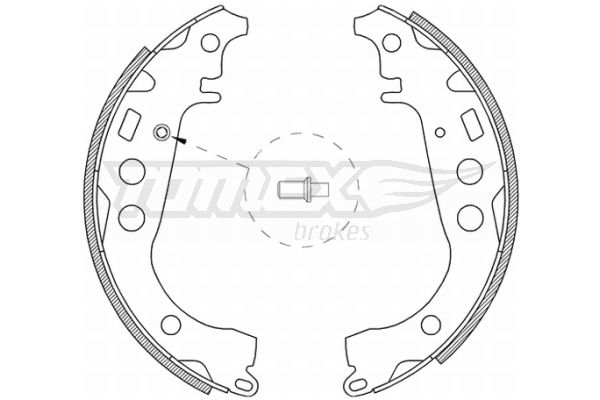 TOMEX BRAKES Комплект тормозных колодок TX 21-09